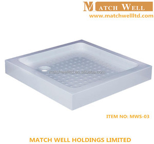 Traditional 120*800*140mm Square <strong>Shower</strong> <strong>Tray</strong> Eco-Friendly Easy Installation Shiny Surface Waterproof Bathroom Hotel Acrylic - Product Image 3