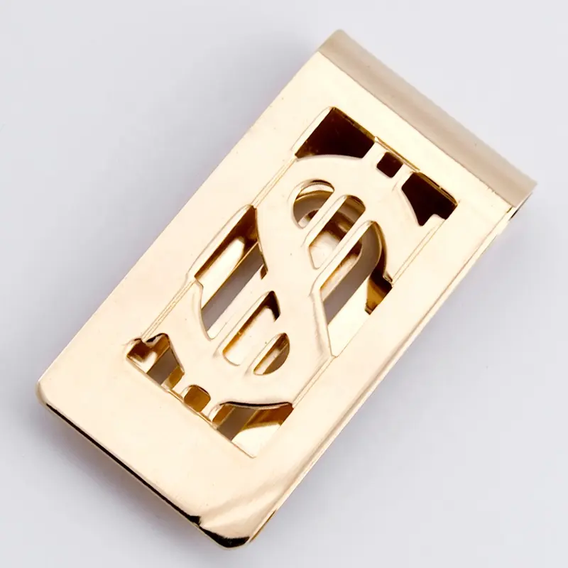 Latest design functional gold plating money clip