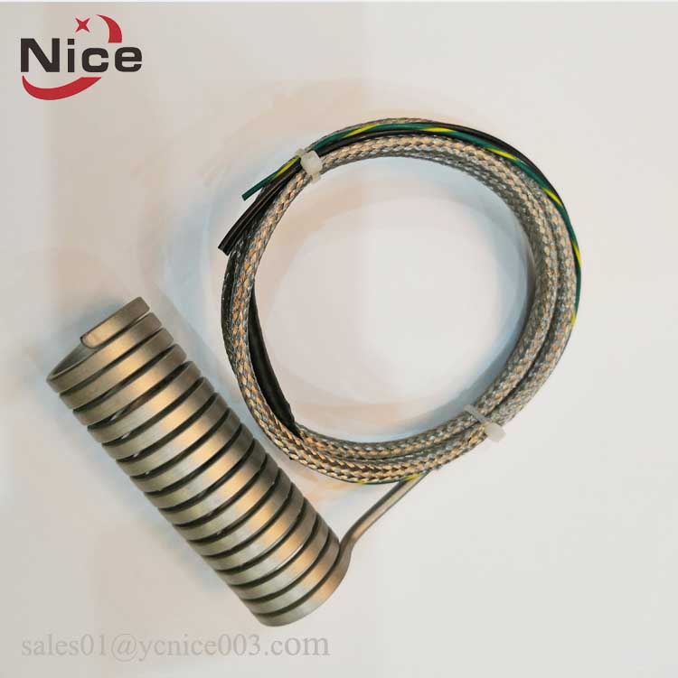 Spring Hot Runner Water Induction Coil Heater with 4.2x2.4mm