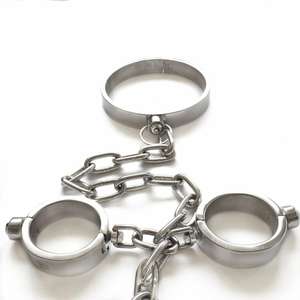 Nero imperatore SM collare in acciaio inossidabile della caviglia sesso adulti giocattoli <span class=keywords><strong>coppia</strong></span> giocattoli all'ingrosso - Product Image 3