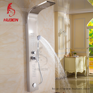 Système de salle de bains de pluie à LED Panneau de <span class=keywords><strong>douche</strong></span> Cascade <span class=keywords><strong>Spa</strong></span> Jets Panneau mural de <span class=keywords><strong>douche</strong></span> intelligent Panneau de <span class=keywords><strong>douche</strong></span> <span class=keywords><strong>Colonne</strong></span> Tours Acier inoxydable 304 - Product Image 4