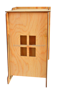 Vivid Kids Toy-casita de madera Natural sin terminar - Product Image 5