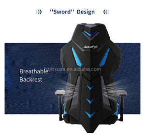 Silla <span class=keywords><strong>de</strong></span> Videojuegos JX2171, Silla <span class=keywords><strong>de</strong></span> Juego Reclinable con Respaldo <span class=keywords><strong>de</strong></span> Malla Transpirable <span class=keywords><strong>para</strong></span> <span class=keywords><strong>Adultos</strong></span> con Almohada y Cojín Lumbar (Azul) - Product Image 2