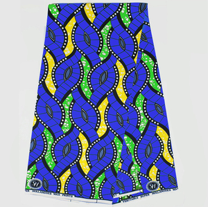 Wax authentique 100% polyester, <span class=keywords><strong>tissu</strong></span> africain avec imprimés, vente <span class=keywords><strong>en</strong></span> <span class=keywords><strong>gros</strong></span> - Product Image 2