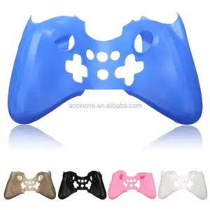 Capa de silicone macio para nintendo wii u pro, proteção de corpo inteiro para controle sem fio