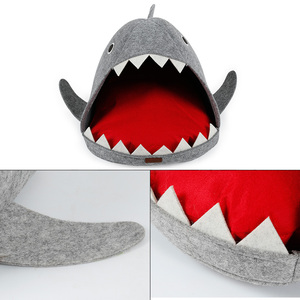 China pet food cat condo shark design cat cave with underblanket electric detachable - Product Image 4