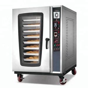<span class=keywords><strong>Four</strong></span> à convection à air chaud automatique en acier inoxydable 8 plateaux Électrique/Boulangerie - Product Image 1