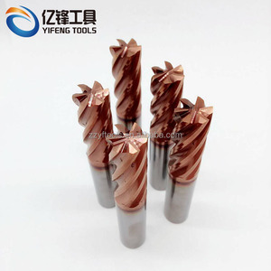 1/2 pollici carburo di 6 flute <span class=keywords><strong>end</strong></span> mill per HRC55 acciaio inox - Product Image 3