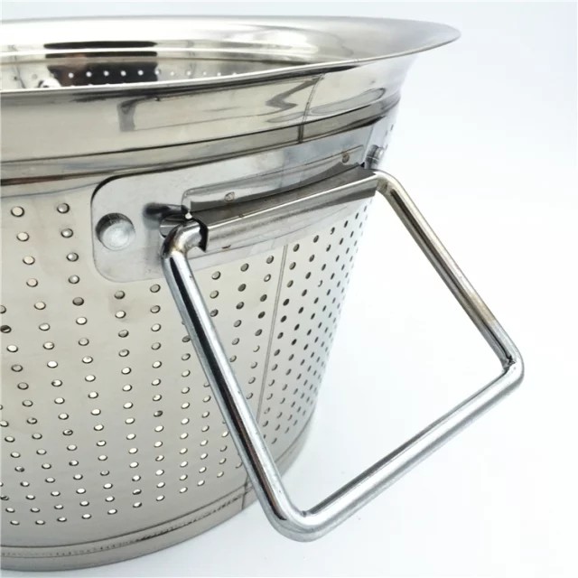 Setaccio Maglia Fine In Acciaio Inox 304 – Diametro 14 Cm Con Manico – Colino Per Pasta, Riso, Farina, Tè E Verdure – Lavabile In Lavastoviglie - 2