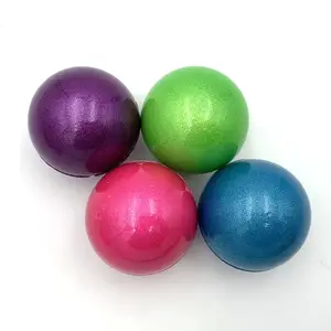 factory directly selling Eco-friendly nature foam sponge rubber metallic color toy ball for pet dog and kids