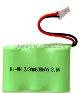 2/3aa 600 mah 3.6v nimh wiederaufladbare backup-batterien für radios ka500 ka500ip ka600