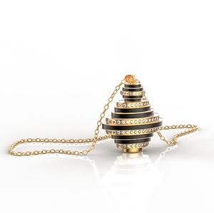 Mub nuestra compañía <span class=keywords><strong>el</strong></span> último diseño creativo de la forma gyro colgante , collar de China collar de aceite esencial - Product Image 3