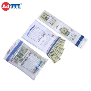 กระเป๋าปลอดภัย/9X12ระดับ2หลักฐานการงัดแงะที่เห็นได้ชัดการรักษาความปลอดภัยธนาคารเงินฝากเงินปลอดภัยกระเป๋าที่มีลำดับเลข - Product Image 2