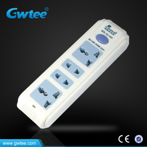 3-pin 10 grupo de manera múltiple toma de corriente universal fxd-327A con protector contra sobretensiones - Product Image 5