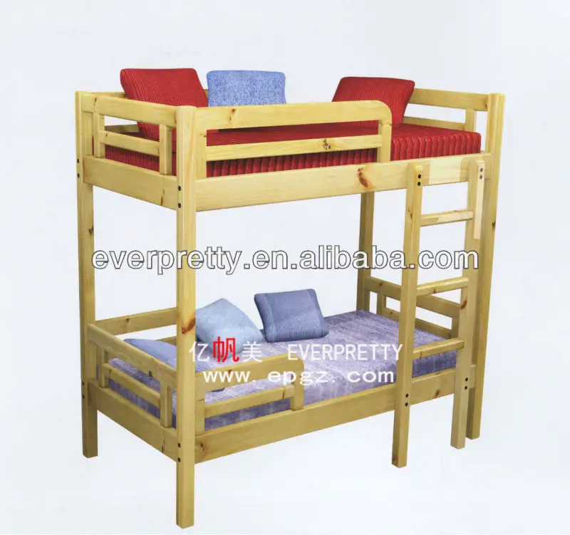 pour les enfants de meubles pas chers double séparables lits superposés en bois