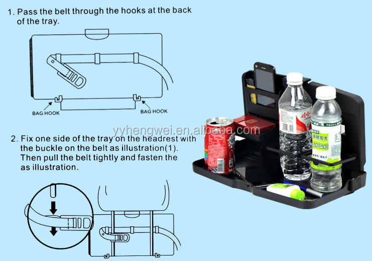 Shunwei SD-1503 Multi-functional Car Seat Back Organizer with Cup Holder Food Tray | Car Pouch