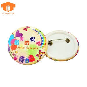 Tùy Chỉnh Trống Hình Trái Tim Cô Gái Trinh Sát Unicorn Làm Việc Vải Pin Nút Phù Hiệu Cho Cô Gái - Product Image 3