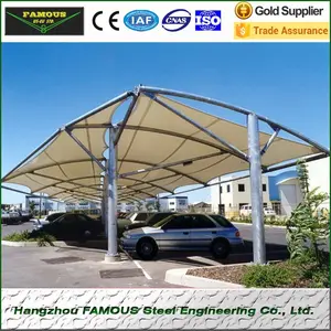 用于体育场和 carport 的 PVC PVDF PTFE 覆盖膜结构