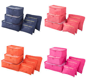 6 Cái Đóng Gói Cubes Set Lớn Travel Luggage <span class=keywords><strong>Organizer</strong></span> 3 Cubes 3 Giặt Pouch Túi 6 Cái Travel <span class=keywords><strong>Organizer</strong></span> Lưu Trữ Bag - Product Image 4