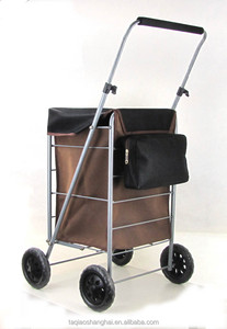 Кожаная сумка из Анголы, складная тележка для покупок с четырьмя колесами, тележка для покупок - Product Image 5