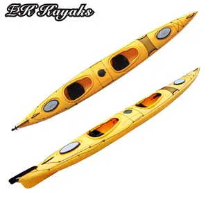 popular double sit in seat kayak for 2 person rowing