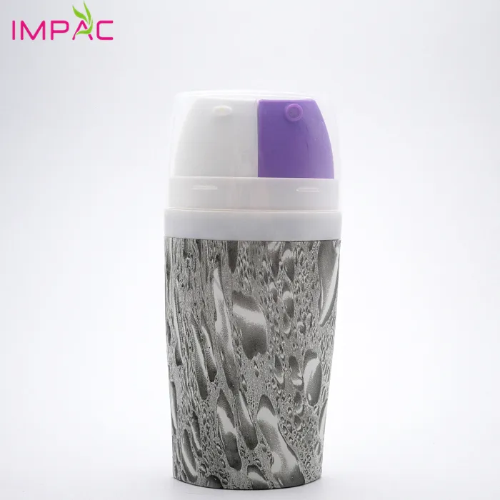 Plastik losyon ve sis sprey çift fonksiyonlu çift pompa şişesi baskı ile