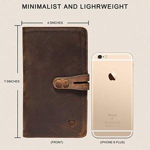 Genuine Leather Passport Cover Leather <strong>Travel</strong> <strong>Document</strong> Organizer Wallet Rfid Awesome Passport Wallet Credit Cards <strong>Holder</strong> - Product Image 3