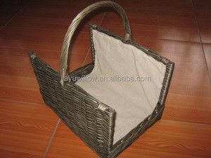 Natural and Handmade <strong>Large</strong> Wicker Firewood <strong>Basket</strong> <strong>Log</strong> <strong>Basket</strong> - Product Image 5