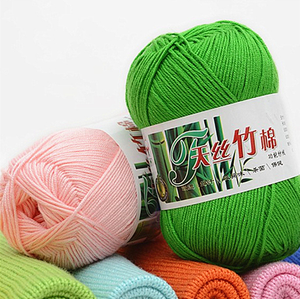 Vente en gros de fil au crochet en laine à tricoter en coton charbon de bambou naturel fil mélangé teint haute résistance anti-boulochage pour la couture de bébé - Product Image 4