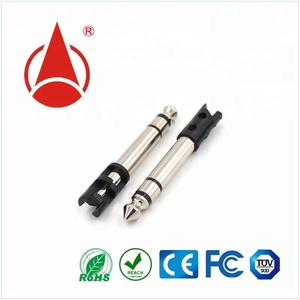 Manicotto a punta 3 sezioni polo da 6.35mm presa <span class=keywords><strong>Jack</strong></span> per cuffie <span class=keywords><strong>Audio</strong></span>, connettore <span class=keywords><strong>Audio</strong></span> <span class=keywords><strong>6.3</strong></span>, connettore Mono da 1/4 pollici - Product Image 3