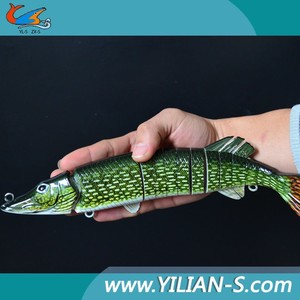 2015 gran tamaño grande swimbait pike señuelos de la pesca multi articulado señuelos - Product Image 1
