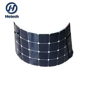 Zwart tedlar PCB 120 W mono panel solar flexibele zonnepaneel prijs india voor dak