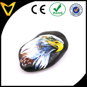 Pittura dell'aquila su pietra dipinta su pietra di ciottoli - Product Image 2