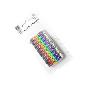 0.75mm2-10mm2 arapça rakamları <span class=keywords><strong>M</strong></span> tipi kedi 6 klip ağ Ethernet tel numarası etiket tüp kablo işaretleyici - Product Image 3