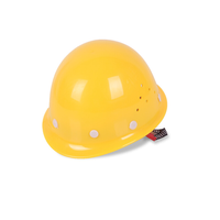 Casco de seguridad industrial para construcción de minas, Material de polietileno de alta densidad, estilo japonés clásico, pequeño, ala completa, forma redonda, CE FRP PP
