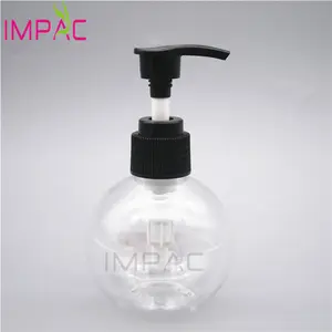 手洗い用ローションポンプ付きプラスチック製透明カスタムハンドローションボトル