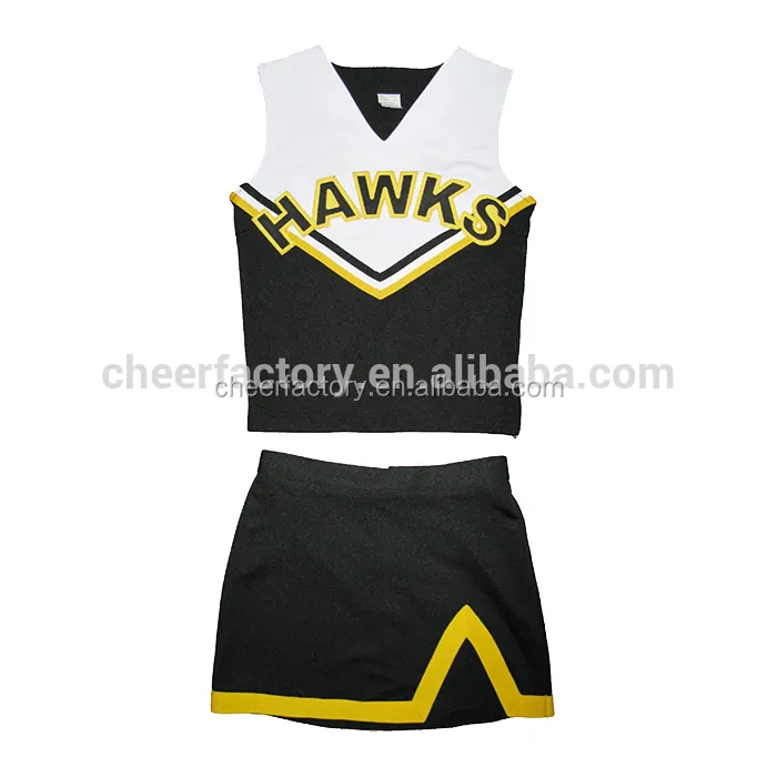 2017 Wholesale new model small quantity plain short sleeve cheap sportswear cheerleading uniforms