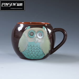 <span class=keywords><strong>Tasse</strong></span> à café en céramique personnalisée avec logo animal <span class=keywords><strong>hibou</strong></span> en gros - Product Image 4