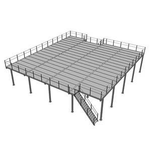Warehouse <strong>Storage</strong> Q235 Steel Platform Mezzanine <strong>Racking</strong> Powder Coated Corrosion Protected Plug-In Installation - Product Image 2
