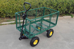 รถเข็นเก็บของใช้งานหนัก,รถลากพ่วงโรงรถสวนลังเหล็ก - Product Image 2