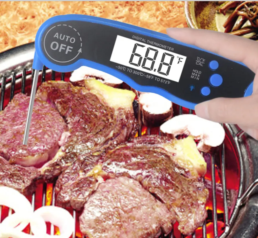 Waterdichte 3S Super Snel Lezen Opvouwbare Grill Digitale Vlees Thermometer