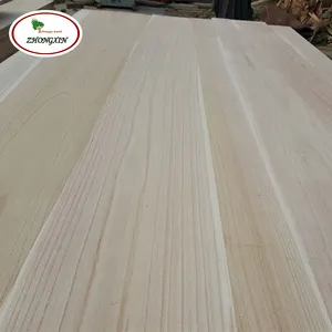 Shandong pao tong hybrid 9501 paulownia a wooden board on selling wholesale paulownia sawn timber thickness