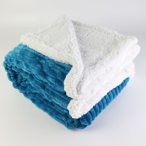 Super Soft Oversized 100% Polyester Plush Red Velvet Sherpa <strong>Throw</strong> <strong>Blanket</strong> <strong>Black</strong> - Product Image 6