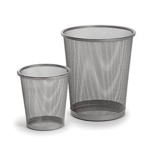 Thùng Rác Giấy Đen Tròn Dùng Trong Gia Đình Thùng Rác Lưới Thùng Rác Dây Kim Loại Trang Trí Thùng Rác Giấy - Product Image 5