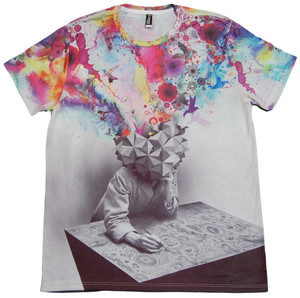 All Over Digital Printing T-Shirts Casual Eco-Friendly Compressed Women/Unisex Manga corta - Product Image 1