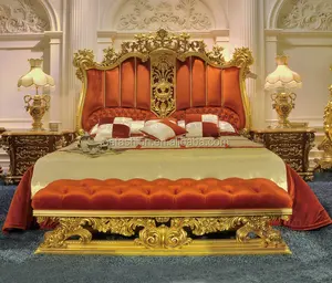 Luxus Royal French Barock Rokoko Stil King Queen Size Bett möbel