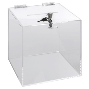 Caja de Sorteo Cuadrada Personalizada de Acrílico Transparente, Cajas de Recolección de Votaciones, Caja de Almacenamiento de Dinero - Product Image 4