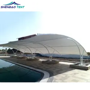 用于游泳池/建筑/网球场的大型 Pvdf 帐篷拉伸膜结构