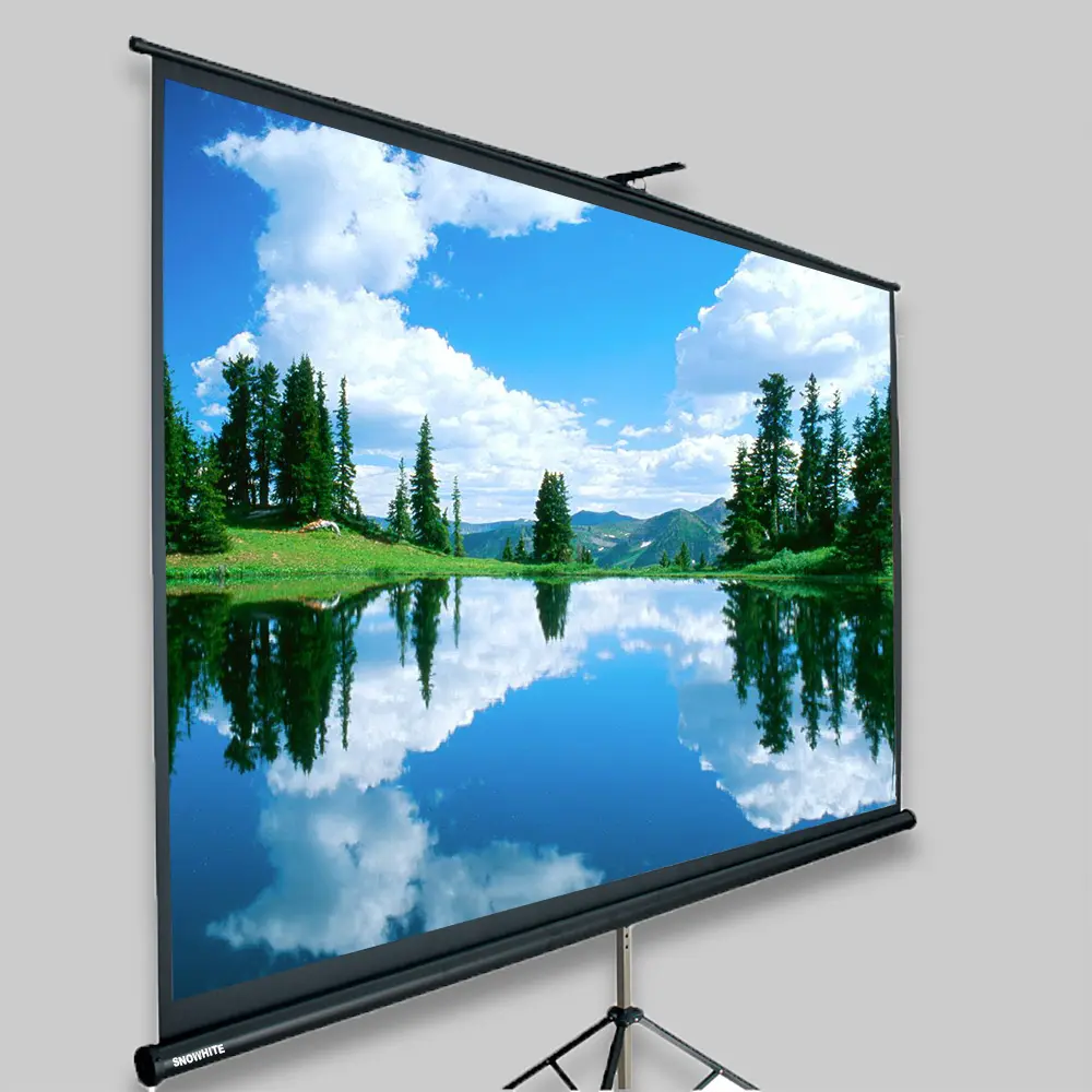 SNOWHITE 100" 4:3 60*80 inches 3V100 MTV for entertainment tripod screen