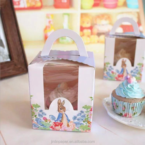 Tùy Chỉnh In Giấy <span class=keywords><strong>Cupcake</strong></span> Hộp 1/2/4 Gói Ưa Thích In Bánh Muffin Hộp - Product Image 3